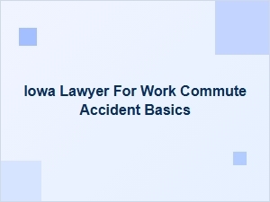 Iowa Lawyer for Work Commute Accident Basics